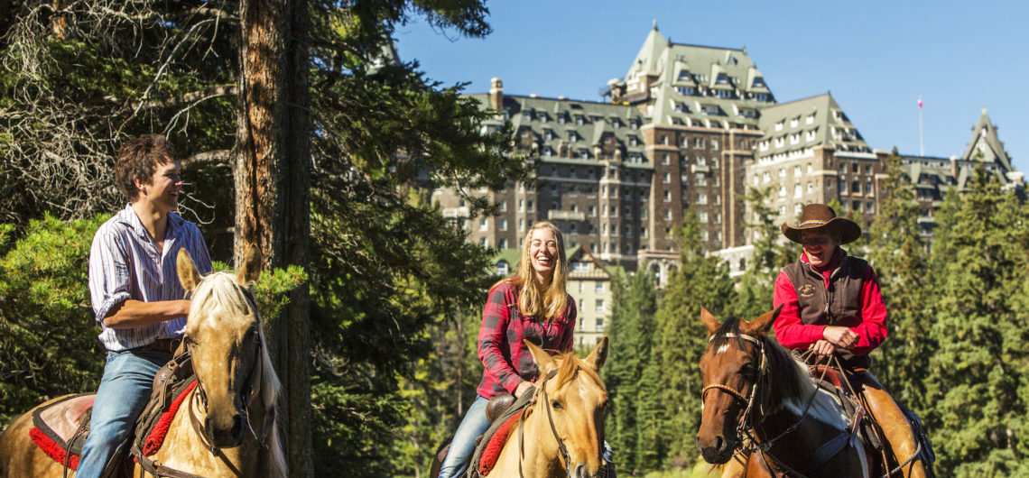 Horseback Ride near the Fairmont Banff Springs Hotel with Banff Trail Riders