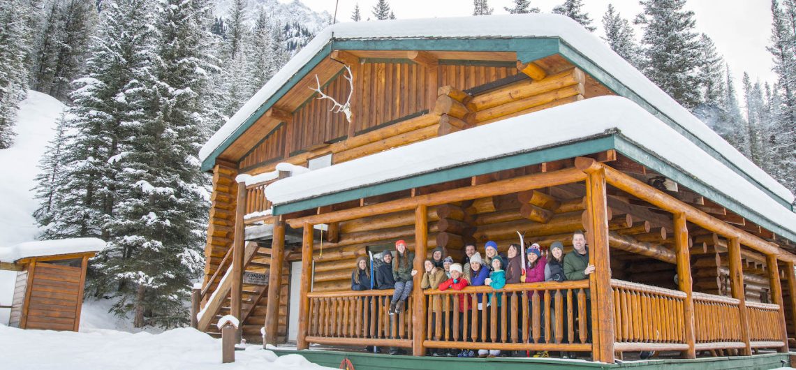 Skiing at Sundance Lodge Backcountry Accommodation in Banff, Canadian Rockies