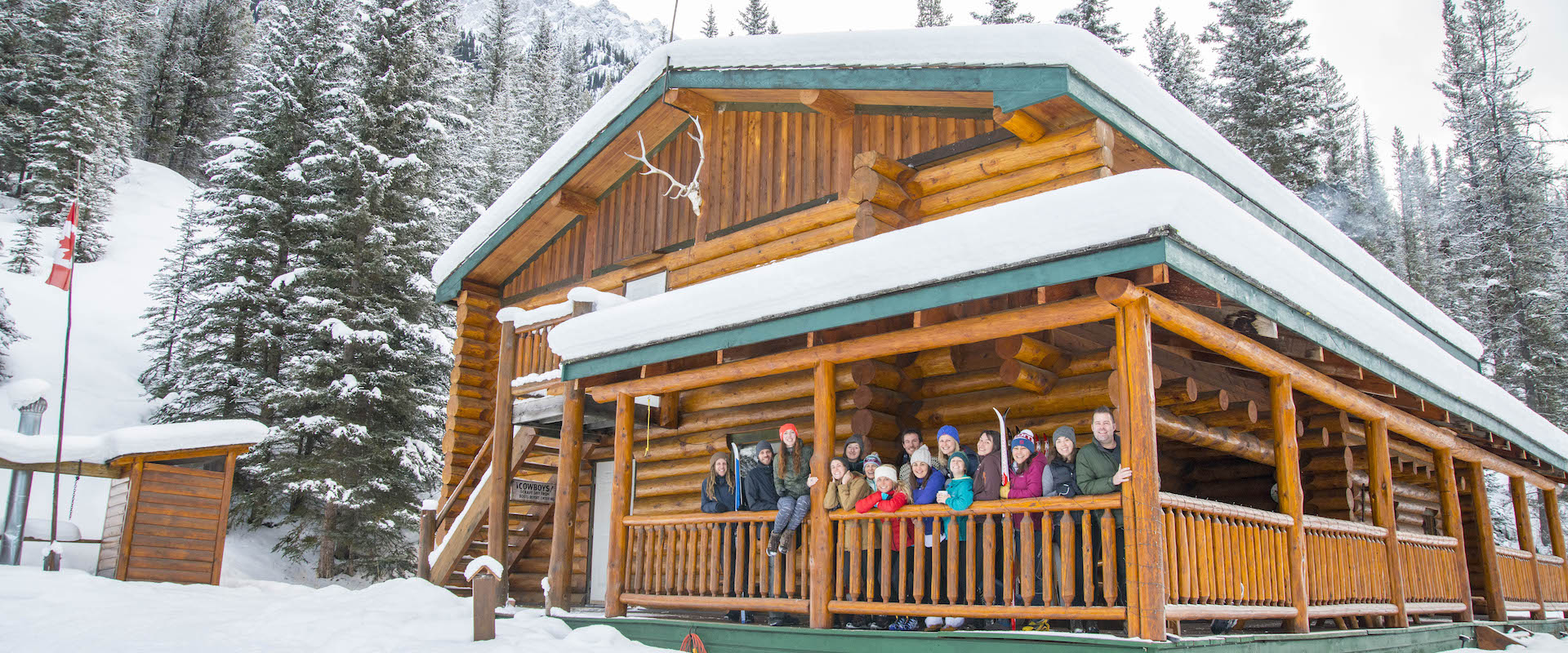 Skiing at Sundance Lodge Backcountry Accommodation in Banff, Canadian Rockies